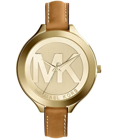 michael kors leather strap watch amazon|Michael Kors leather watch women.